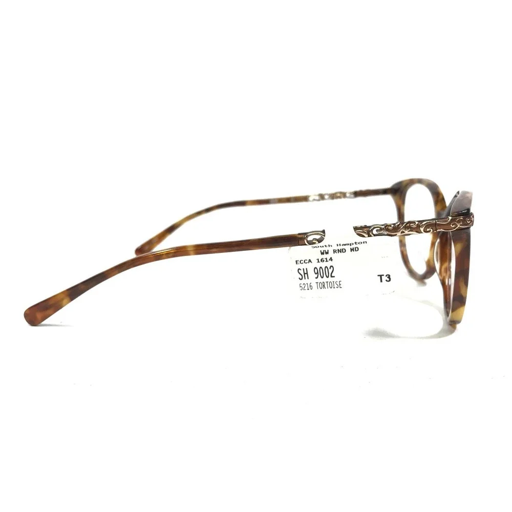 South Hampton SH 9002 TO Eyeglasses Frames Tortoise Round Full Rim 52-16-135